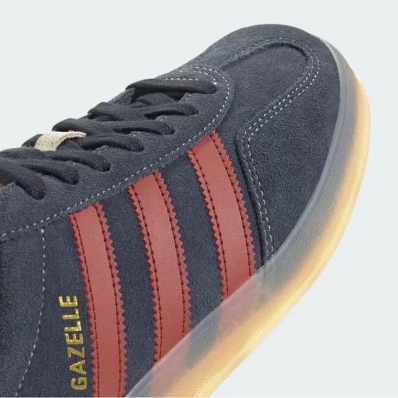 Adidas Gazelle Indoor (colors: Legend Ink / Preloved Ruby / Wonder White) - Picture 13 of 14